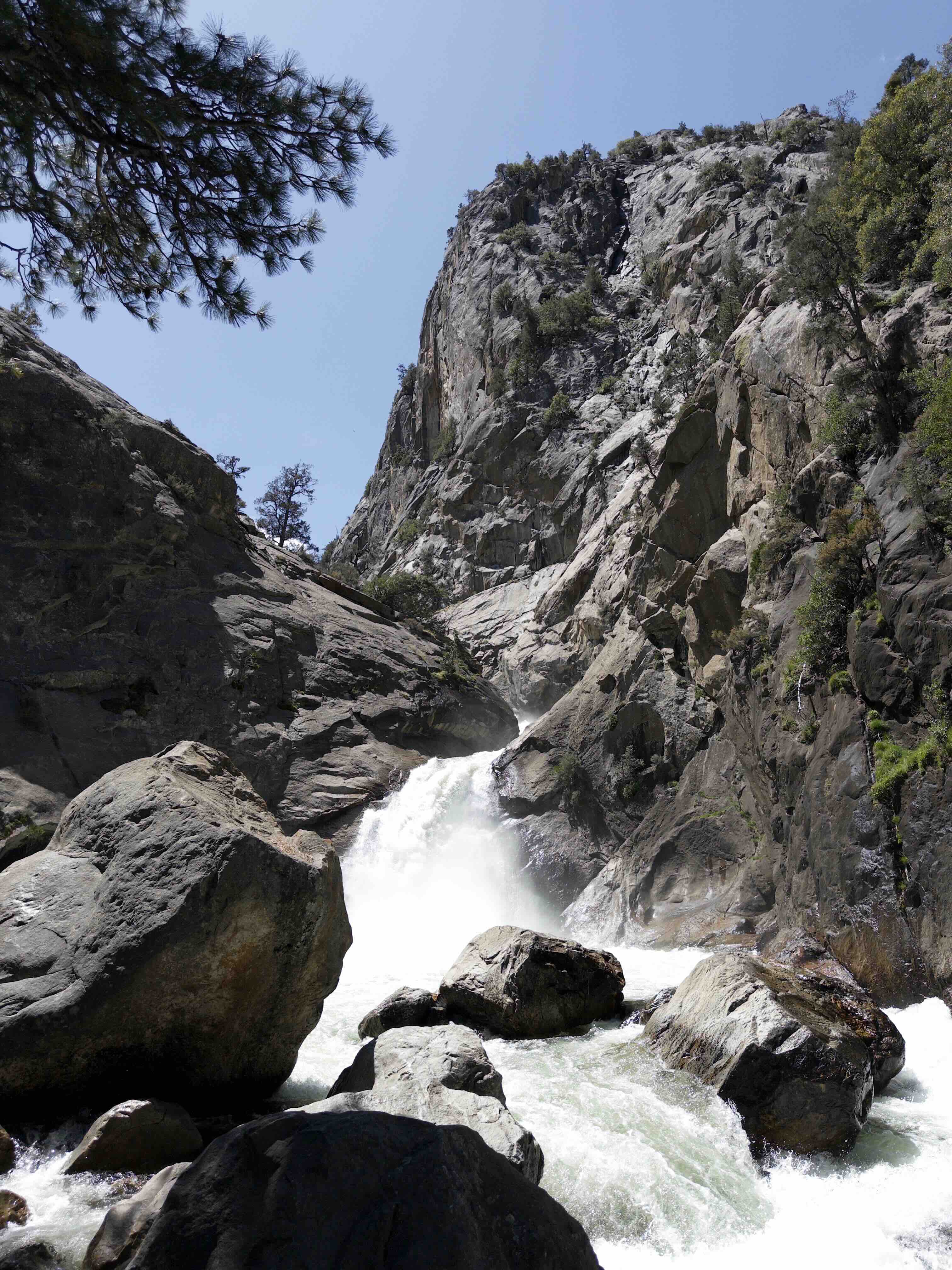 A waterfall in King’s Canyon.